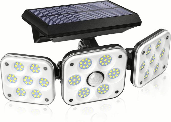 Lampes solaires LED dextérieur avec détecteur de mouvement 3 modes déclairage applique murale à énergie solaire étanche IP65