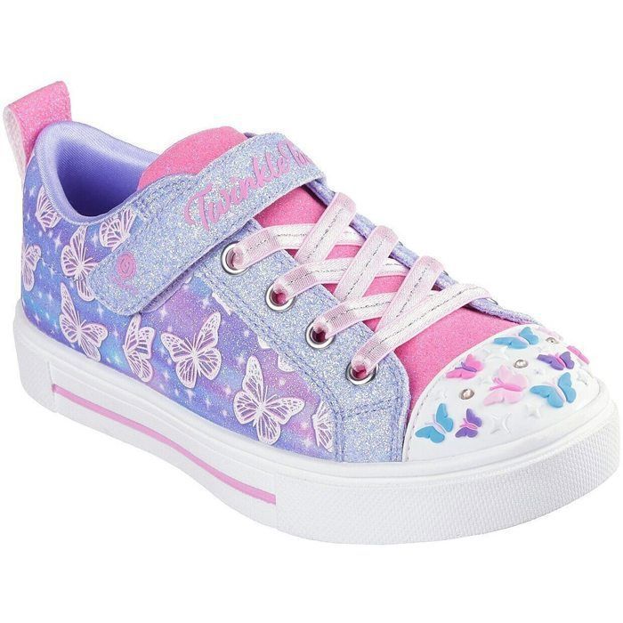 Skechers Baskets - SKECHERS - Twinkle Sparks - Violet - Tige synthétique - Fille