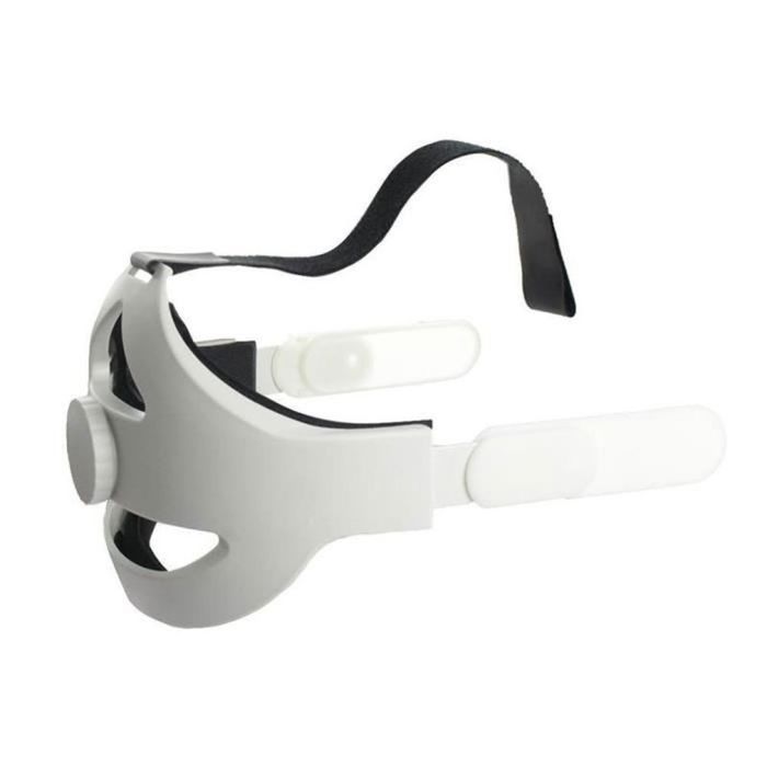 Sangle de tête réglable pour Oculus Quest 2 Bandeau de maintien de la force accru blanc