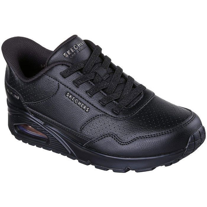 Baskets Skechers Uno Banksia Luxe, Noir, Femme Noir Cdiscount