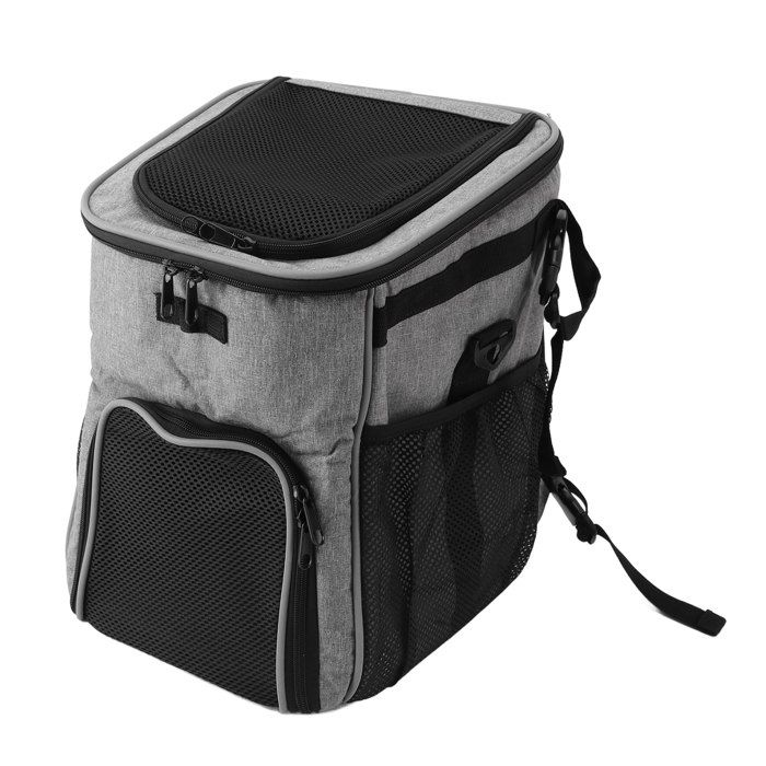SALALIS porte-vélos pour chiens Panier de vélo pour chiens imperméable Breatch Rovable Dog Carrier Sac à animalerie transport Gris