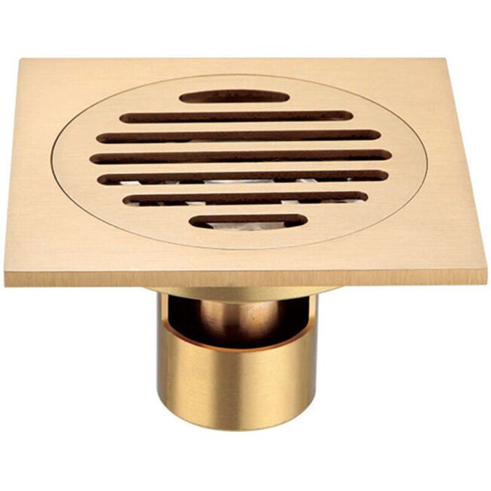 Grille De Douche Carrée Anti-odeur En Acier Inoxydable - Modèle D, 100mm - Neuf, Marque HERKINDNESS