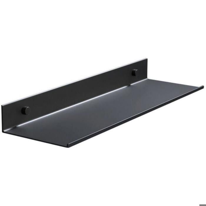 Étagère murale - KZQ - Aluminium - 30x12x4 cm - Noir - Salle de bain - Contemporain