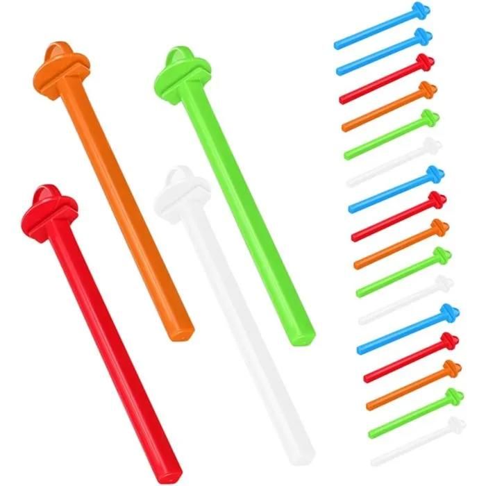 20 Supports Plastique pour Oiseaux Barres à Gratter Perchoirs pour Cage Canaris Perruches Calopsittes