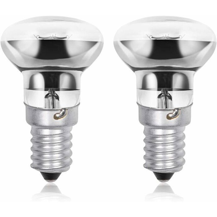 Lampe à lave R39 E14 40 W petite vis Edison SES Spot réflecteur ampoules à lave blanc chaud 2800 K à économie dénergie R39 ( 2)