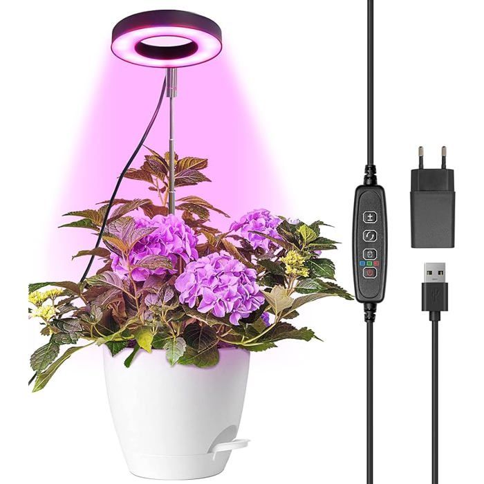 Lampe de culture à spectre complet LED pour pntes intérieurmpe de culture à hauteur Petit Rose 1 pièce