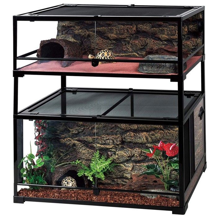 Poteaux despacement robustes et durables pour terrariums - Repti-ZOO Stacker 17 cm