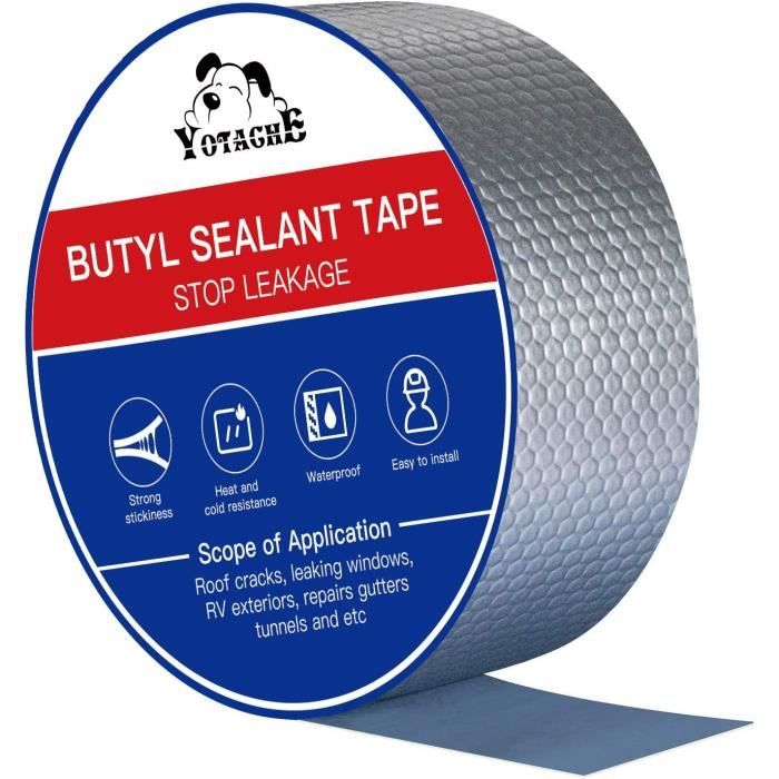 Ruban Adhésif en Butyle, Bande en Aluminium Haute Température, Kit de