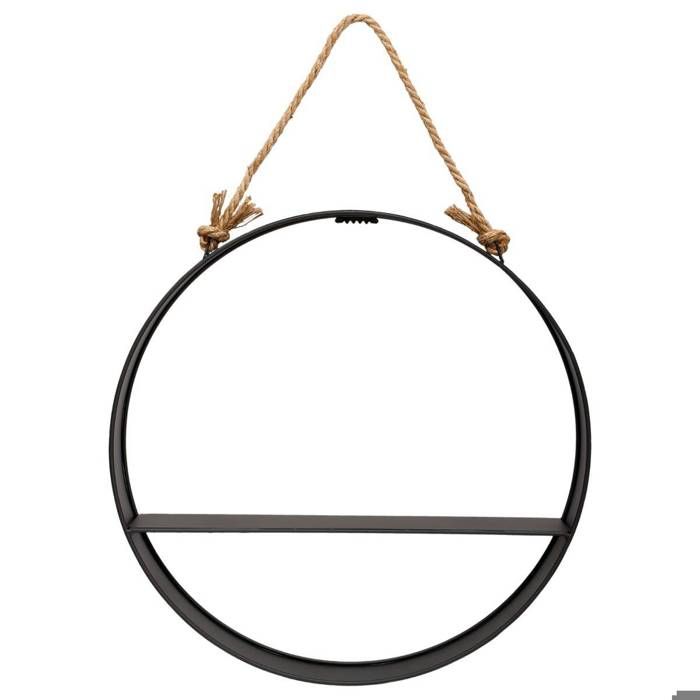 Étagère murale Modern noir D55cm - Atmosphera Créateur dintérieur