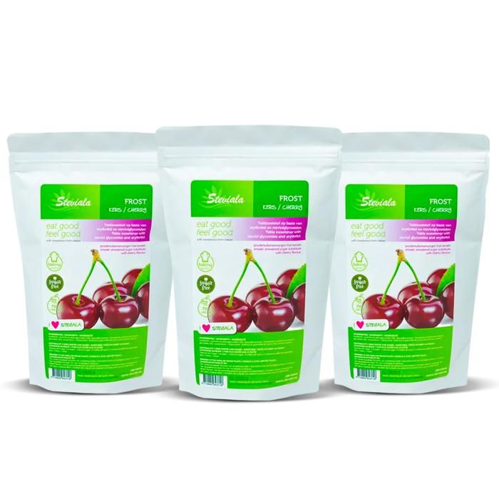 Steviala Frost Cerise Sucre en poudre sans sucre de la stévia et de l