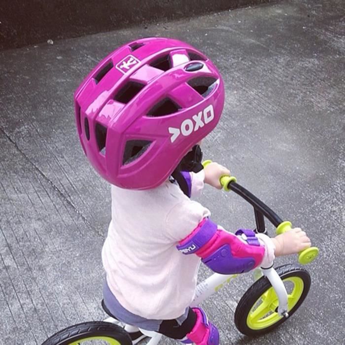 Violet - H 8-12 ans - Casque de vélo moulé intégralement pour enfants, VTT,  vélo de route de montagne, casque - Cdiscount Sport
