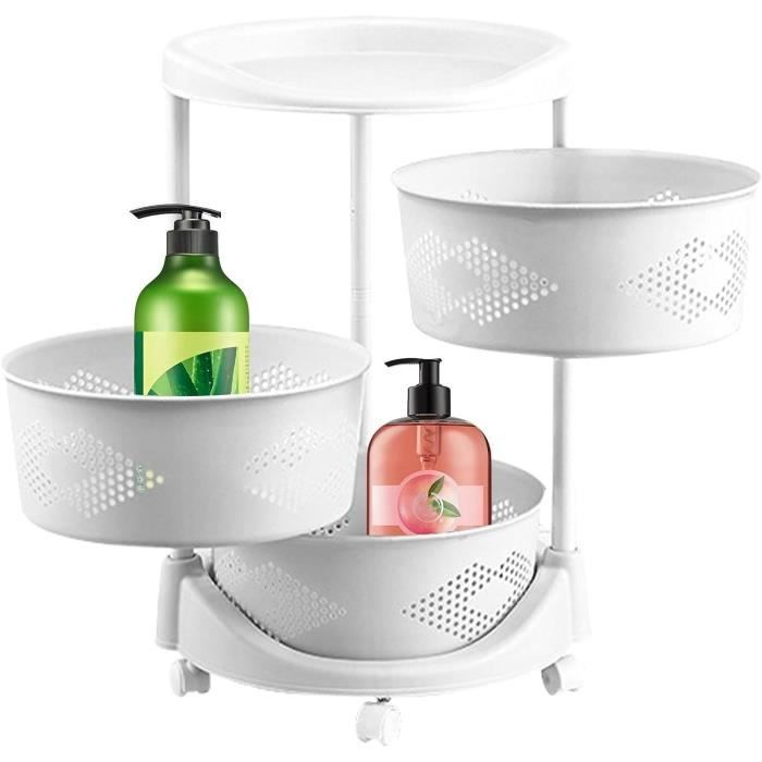 YIBIN Étagère De Rangement Rotative à 5 Niveaux En Acier Inoxydable