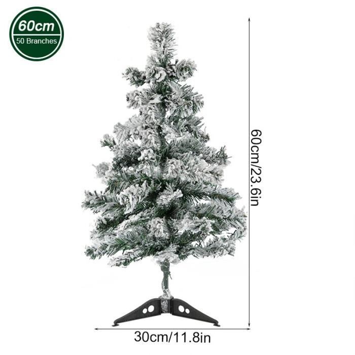 Style 1 - Mini sapin de noël, flocons de neige artificiels, Mini cèdre