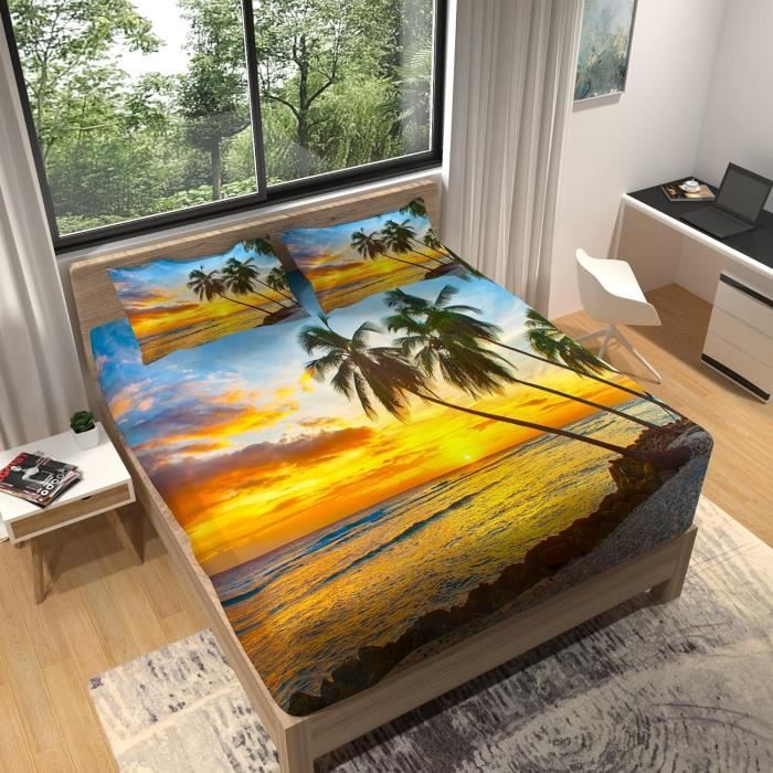 Drap Housse Dreamzie 140x190/200 Cm - Microfibre Douce Oeko-Tex - Housse De Matelas Respirante
