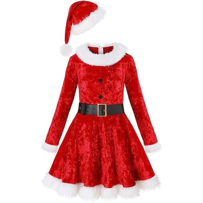 Gants De Père Noël En Velours Doré - Accessoire Cosplay Pour Fêtes, Noël, Soirées Masquées (taille Adulte)