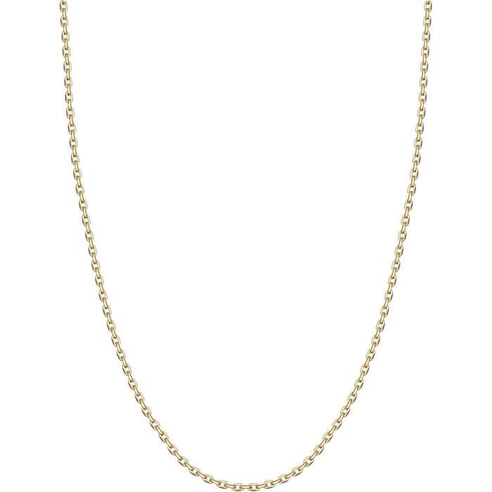 Chaine collier maille grain de café plaqué argent mixte homme femme 45 cm 8 mm e