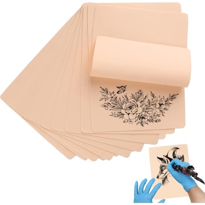 Peau De Pratique Pour Tatouage - 3 Pièces En Silicone épais Double Face - Neuf