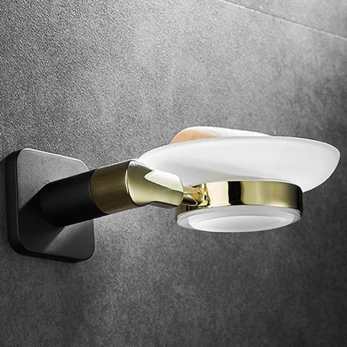 Porte-savon Adhésif Sans Percage - 2 Pièces ABS à Drain Rapide - Support Murale Salle De Bain & Cuisine