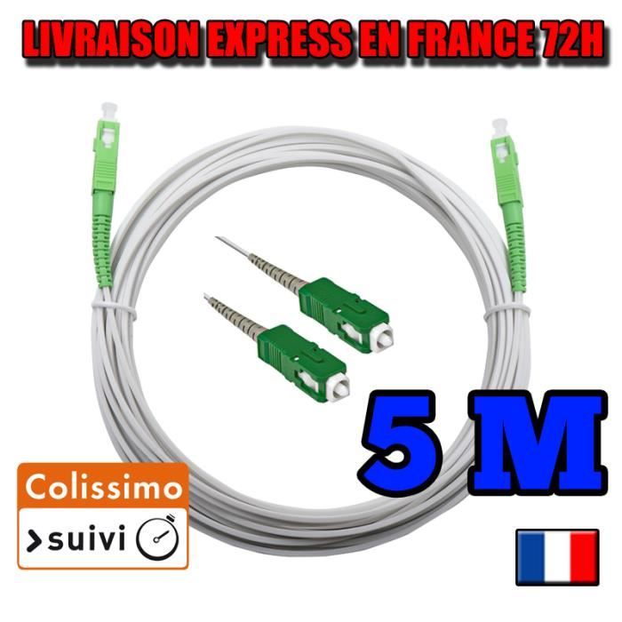 Jarretière Optique câble fibre optique 5M sfr orange bouygues sosh red by -  Cdiscount TV Son Photo