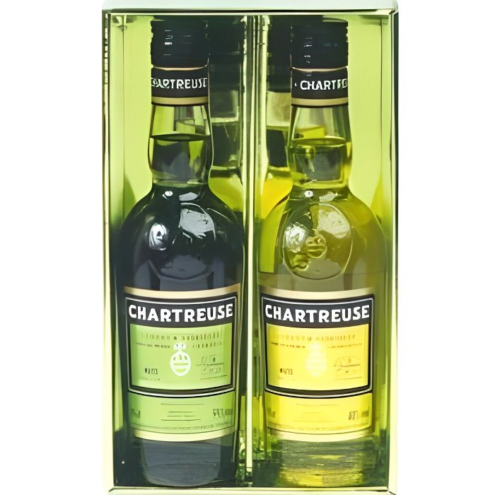 Coffret Chartreuse Verte et Jaune 35 cl - 70 cL