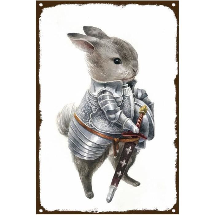 SUPERDANT Plaque Metal Vintage Avec Lion Affiche En Métal