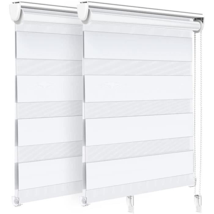 STORE ENROULEUR LUMIERE NUIT 90X150CM BLANC