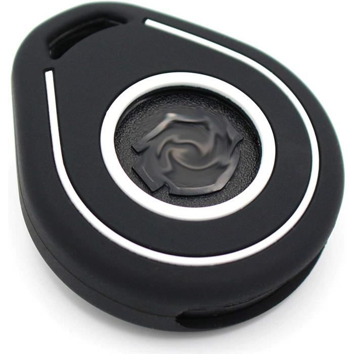 Electronique Embarquee - Coque Protection Clé Moto Silicone Keyless Noir/blanc