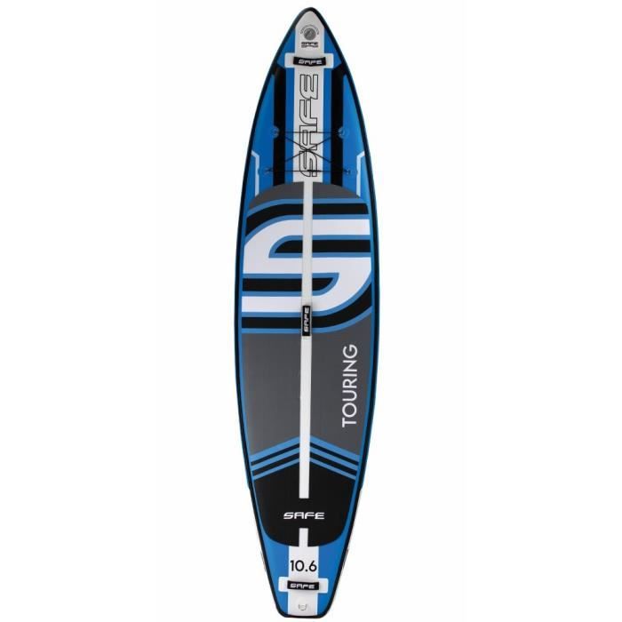 Paddle SUP Gonflable 320x76x15 Cm – Set Complet : Pompe, Sac, Pagaie Réglable, Leash, Dérive, Compatible Siège, Supporte 150 Kg