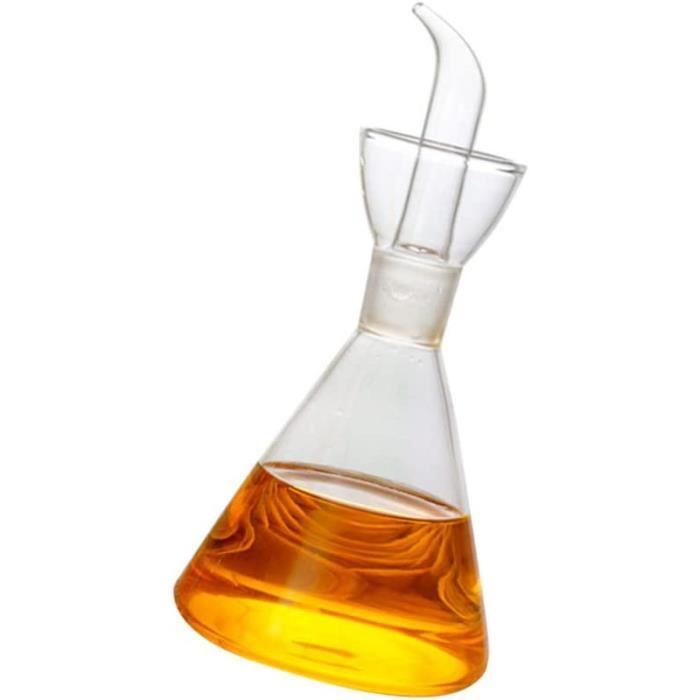 Distributeur d'huile en verre Huile comestible Sauce de soja Liquide  Condiment Conteneur Dripper 250 ml - Cdiscount Maison