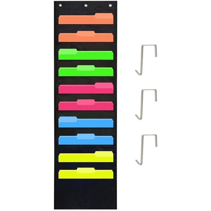 DOSSIERS DE COULEUR Organiseur Fichiers A4 Pochettes Porte-fichier