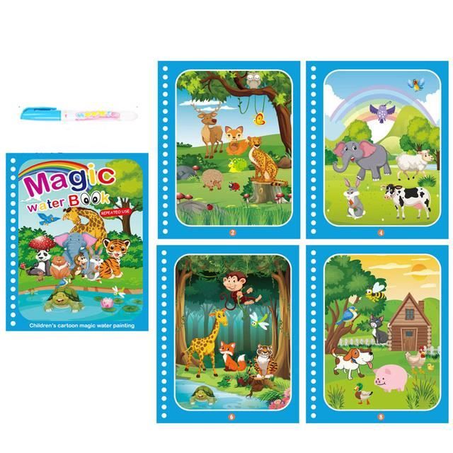 Réutilisable Tapis Dessin Eau Enfant 120X90Cm,Tapis De Griffonnage Avec