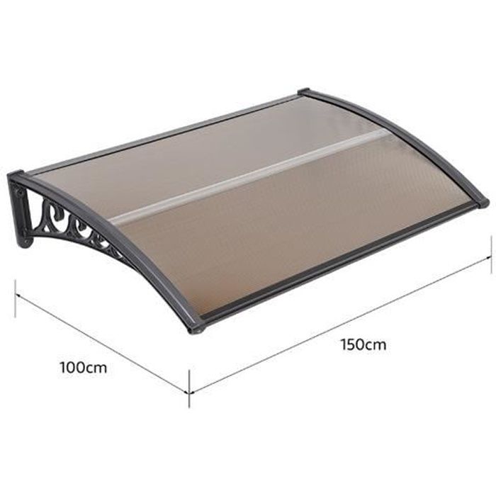 Entrée, Auvent De Porte Aluminium Avec Évier, Marquise Solaire En