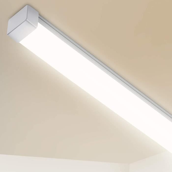 Reglette Tube LED etanche 60cm, 15W 1850LM Plafonnier Luminaire Neon LED,  LEOEU IP65 etanche eclairage LED pour Garages, Entrepô,71 - Cdiscount  Bricolage