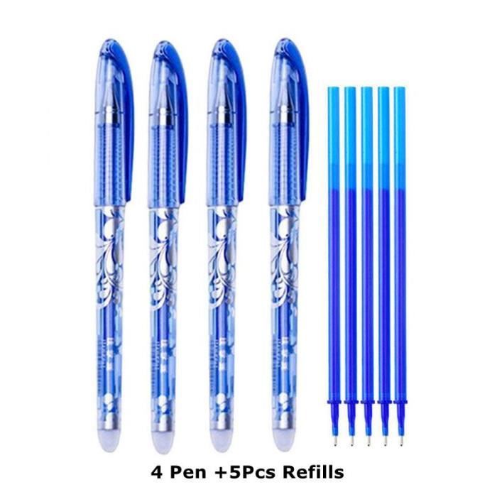 Stylo,Recharges de stylo effaçable,jeu de tiges,aiguille 0.5mm-pointe à  balle 0.7mm,poignée lavable,stylo à - Blue Needle tip J - Cdiscount  Beaux-Arts et Loisirs créatifs