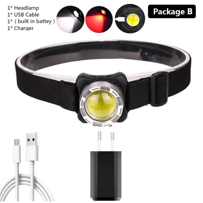 Lampe ontale torche LED multifonction rechargeable par USB avec induction par onde de main COB - Chine Phare À LED, phare à LED