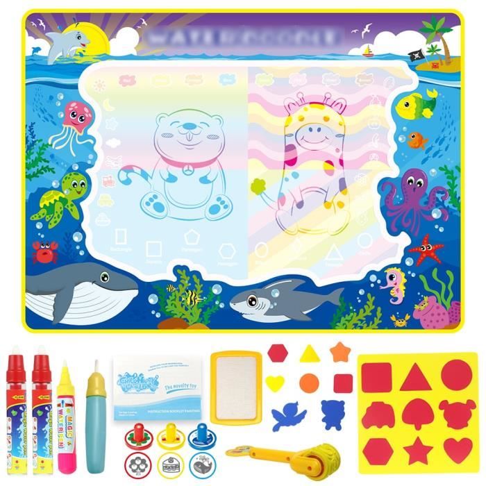 Jouets éducatifs coloré océan eau Doodle tapis eau dessin tapis magique peinture Jouets éducatifs coloré océan eau Doodle tapis eau dessin tapis magique peinture