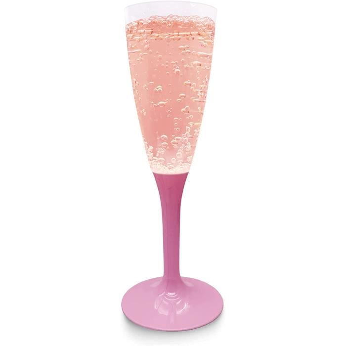 Lot De 60 Flûtes à Champagne Plastique Réutilisables 100ml - Incassables Pour Fêtes Et Événements