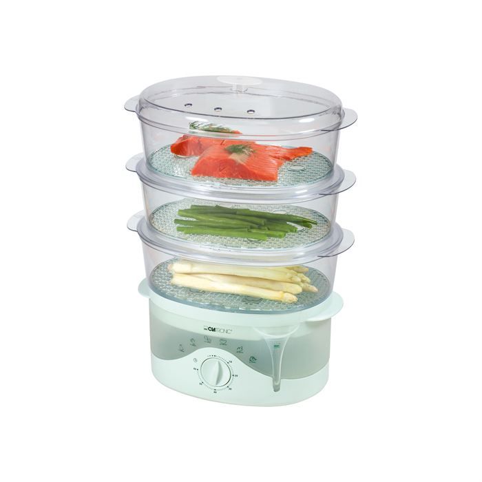 Steba DG 2 Cuiseur Vapeur - 2 Inserts, 3 à 6L, Programmes Automatiques, Sans BPA