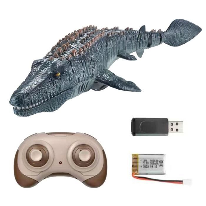 ESTINK bateau télécommandé Bateau RC Mosasaurus avec Double Couche