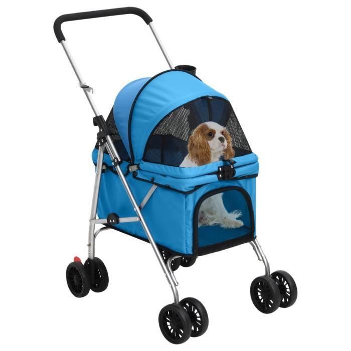 Poussette pour chien - CUQUE - CN016 - Pliable - Tissu Oxford - Capacité 15 kg