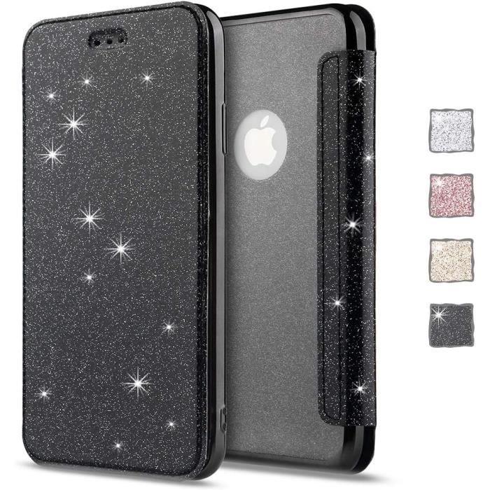 Coque Gel TPU Souple Avec Effet Strass Brillant Pour IPhone 6 (4.7") - Transparent/Gris - Neuf