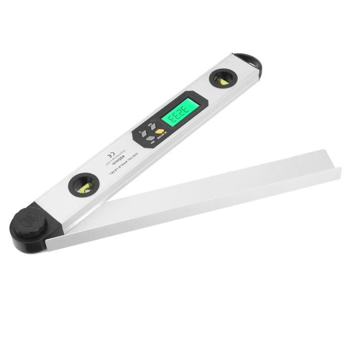 Détecteur D'angle Numérique Rechargeable - Précision 2 Axes (horizontal/vertical), écran LCD, Robuste - 6