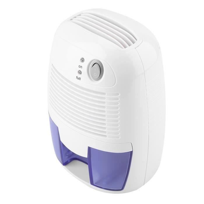 Déshumidificateur D'air Portable 2,2L - Minuterie 6/8/10h, Arrêt Automatique, Silencieux - Pour Chambre, Salle De Bain Jusqu'à 25 M²