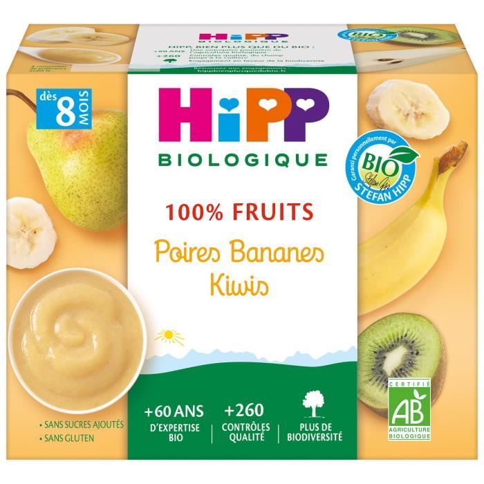 Hipp Biologique 100 Fruits Compote Poire Banane Kiwi 4x100 G Des 8 Mois Achat Vente Compote Dessert Fruite Hipp Biologique 100 Fruits Compote Poire Banane Kiwi 4x100 G Des 8 Mois Cdiscount Pret A Porter