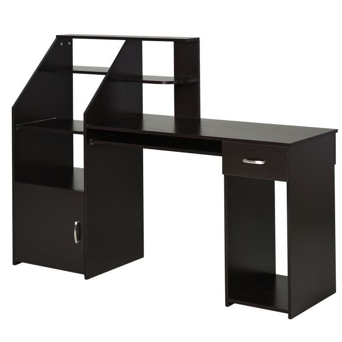 Bureau Informatique Meuble De Bureau Table De Travail Pour Ordinateur Avec Tiroir Clavier Et Classeur Grand Espace De Rangement 161 Achat Vente Meuble Informatique Bureau Informatique Meuble De Soldes