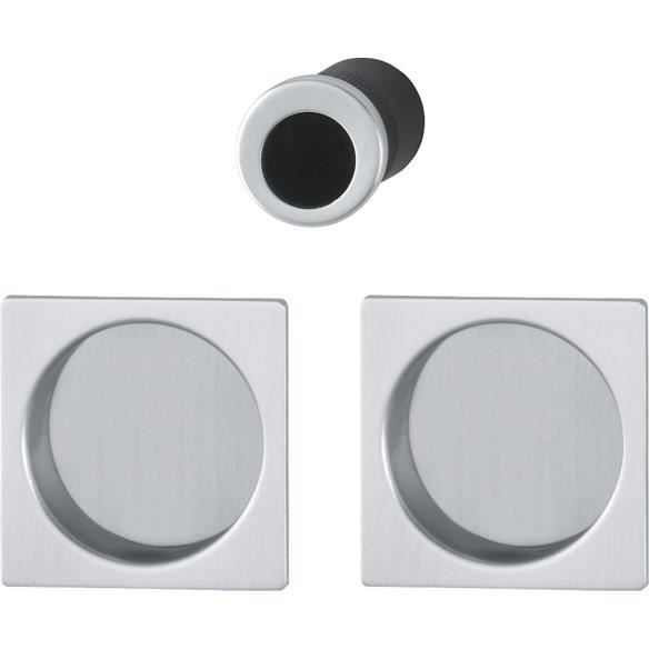 Poignées de porte chrome satiné Mandelli Link