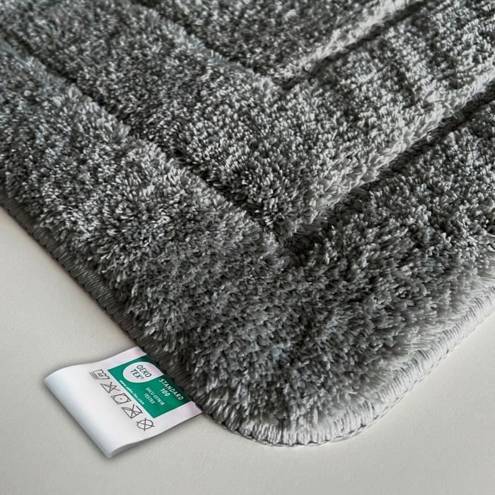Chakme Tapis De Bain Antidérapant 43x120 Cm - Absorption Rapide, Dos Caoutchouc Lavable En Machine