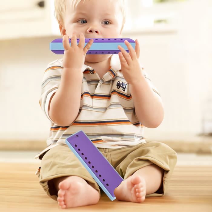 Harmonica Diatonique 10 Trous 20 Tons En Do – Avec Étui, Idéal Débutants Enfants (Rose)