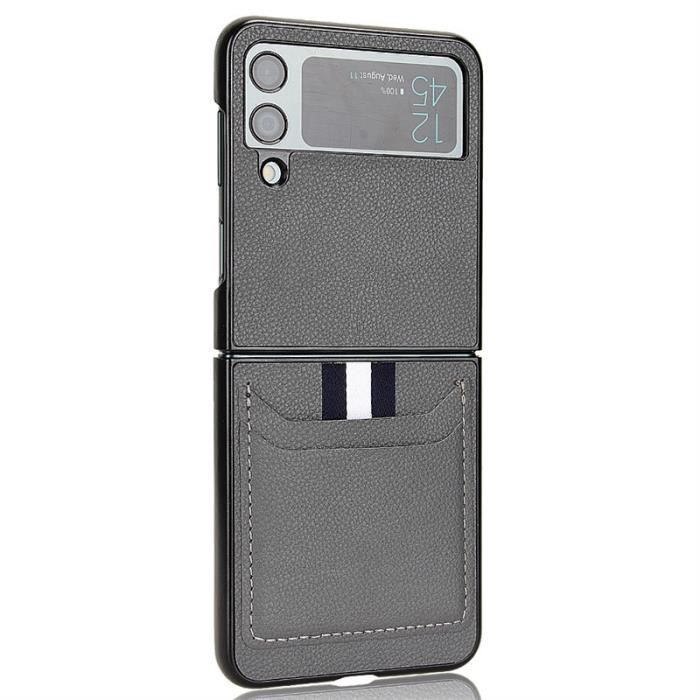 Étui de téléphone avec pochette pour cartes pour Samsung Z Flip 3