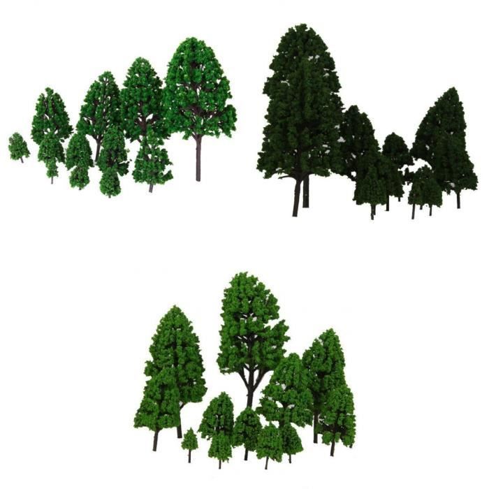 50 Arbres Miniatures Pour Maquette Paysage, Train électrique Ou Diorama - Neuf